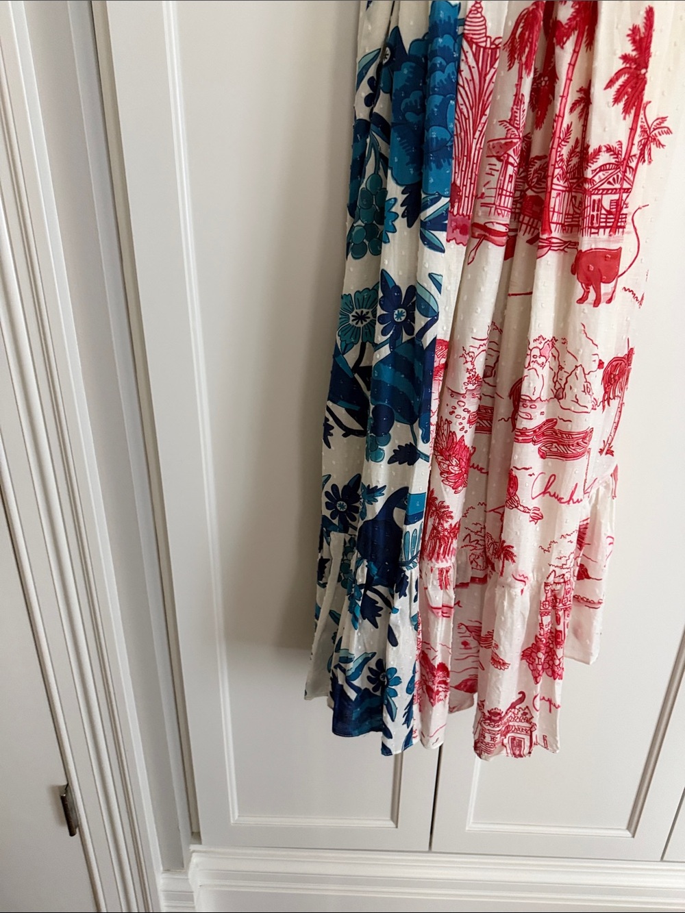 FARM Rio White Maxi Dress with Red and Blue Floral Prints - Picture 6 of 6
